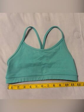 lululemon athletica Light Teal Strappy Sports Bralette